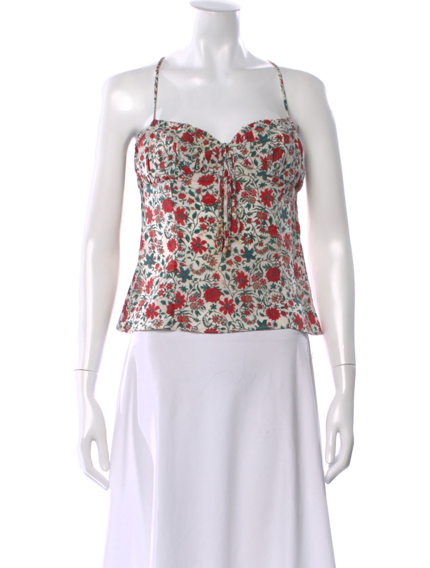 Réalisation Par Silk Floral Print Top