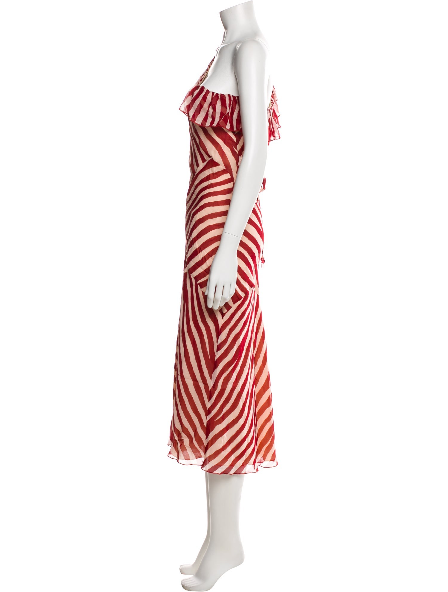 Réalisation Par Silk Midi Length Dress