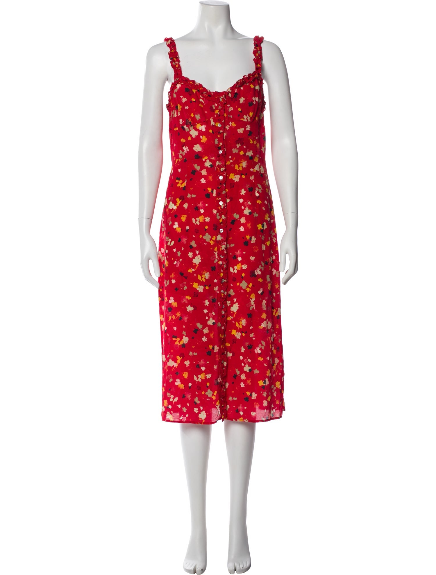 Réalisation Par Silk Midi Length Dress