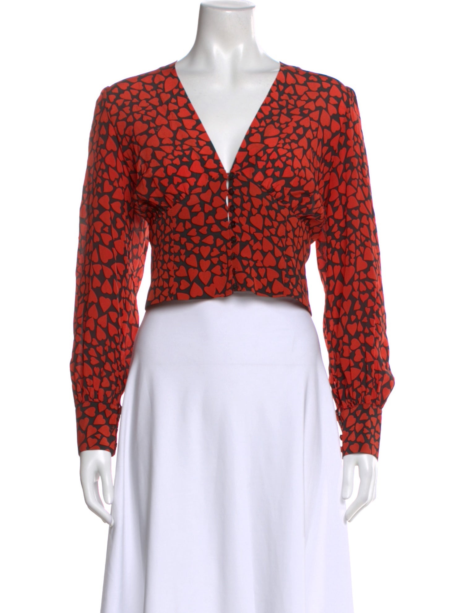 Réalisation Par Silk Patterned Blouse