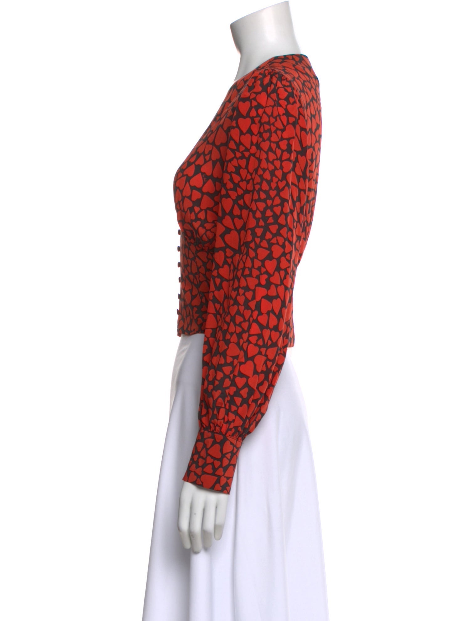 Réalisation Par Silk Patterned Blouse