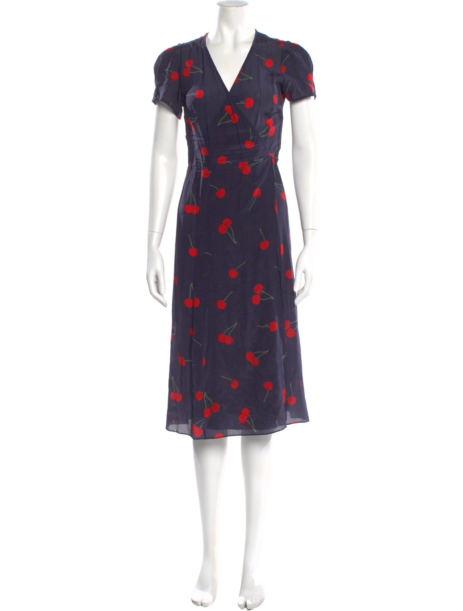 Réalisation Par Silk Midi Length Dress