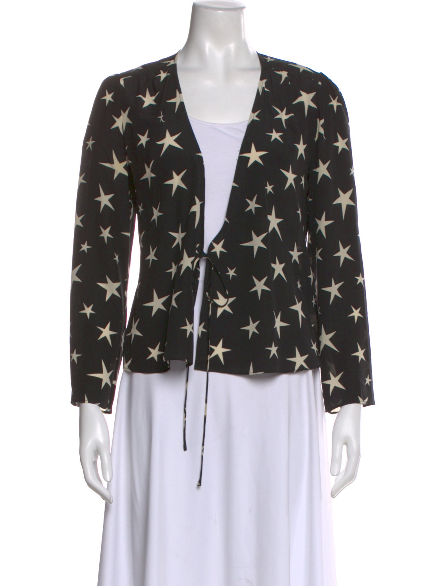 Réalisation Par Silk Printed Blouse