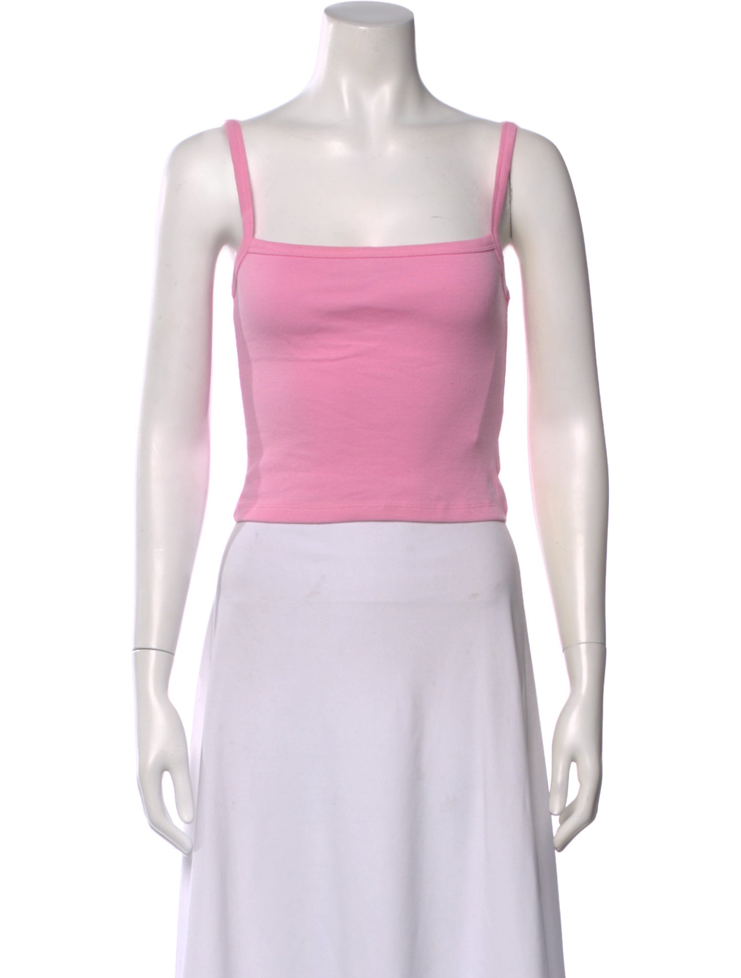 Réalisation Par Square Neckline Sleeveless Crop Top
