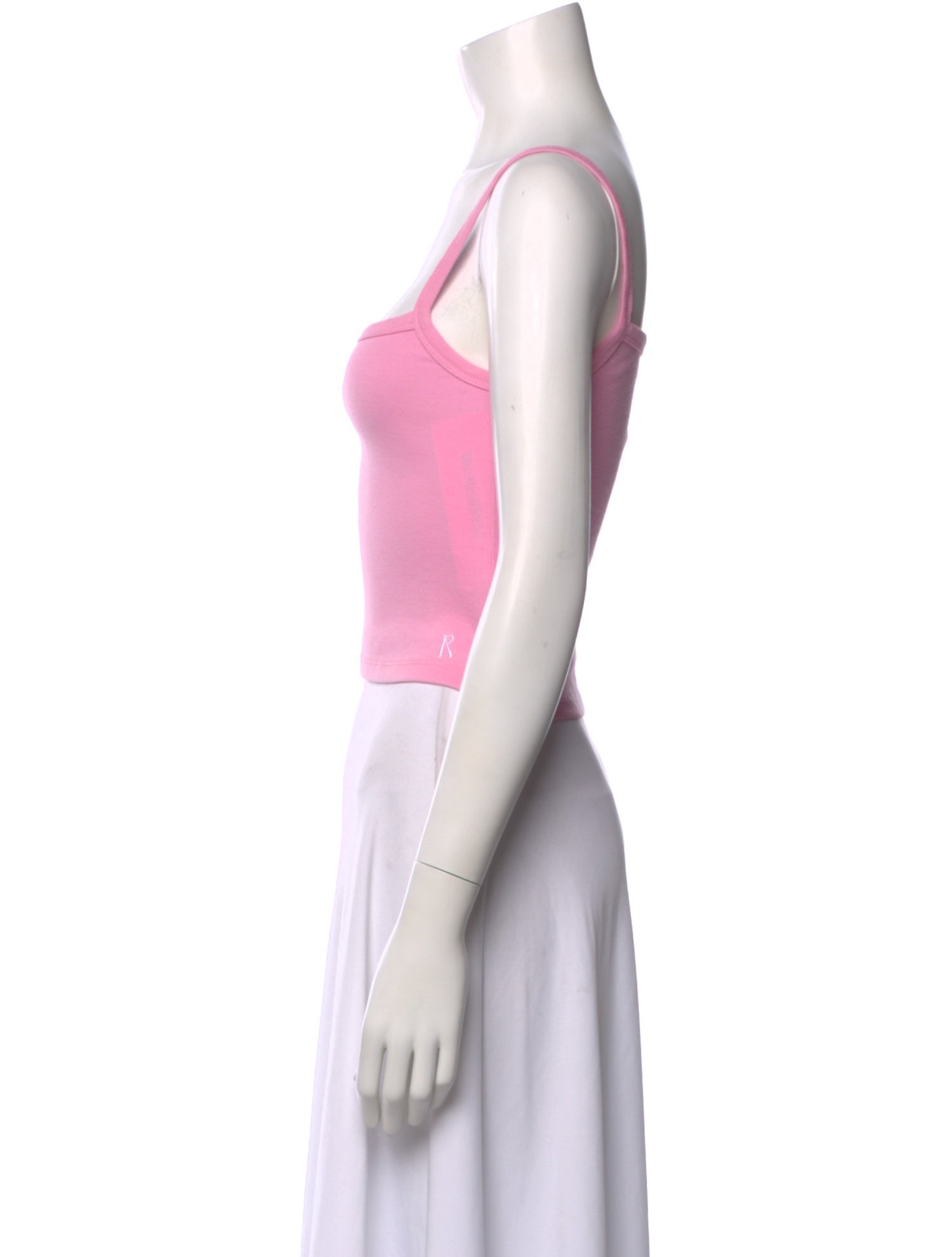 Réalisation Par Square Neckline Sleeveless Crop Top