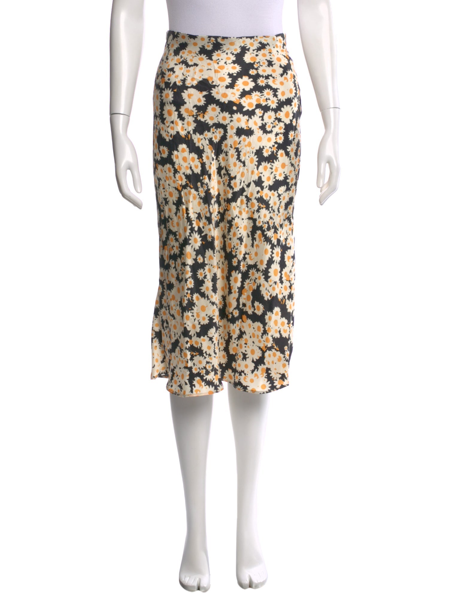 Réalisation Par Silk Midi Length Skirt