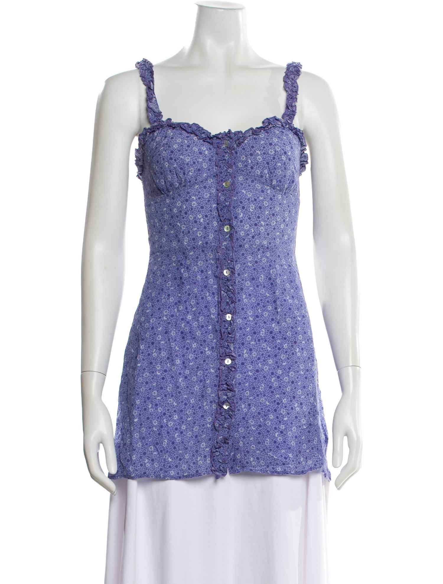 Réalisation Par Silk Floral Print Blouse