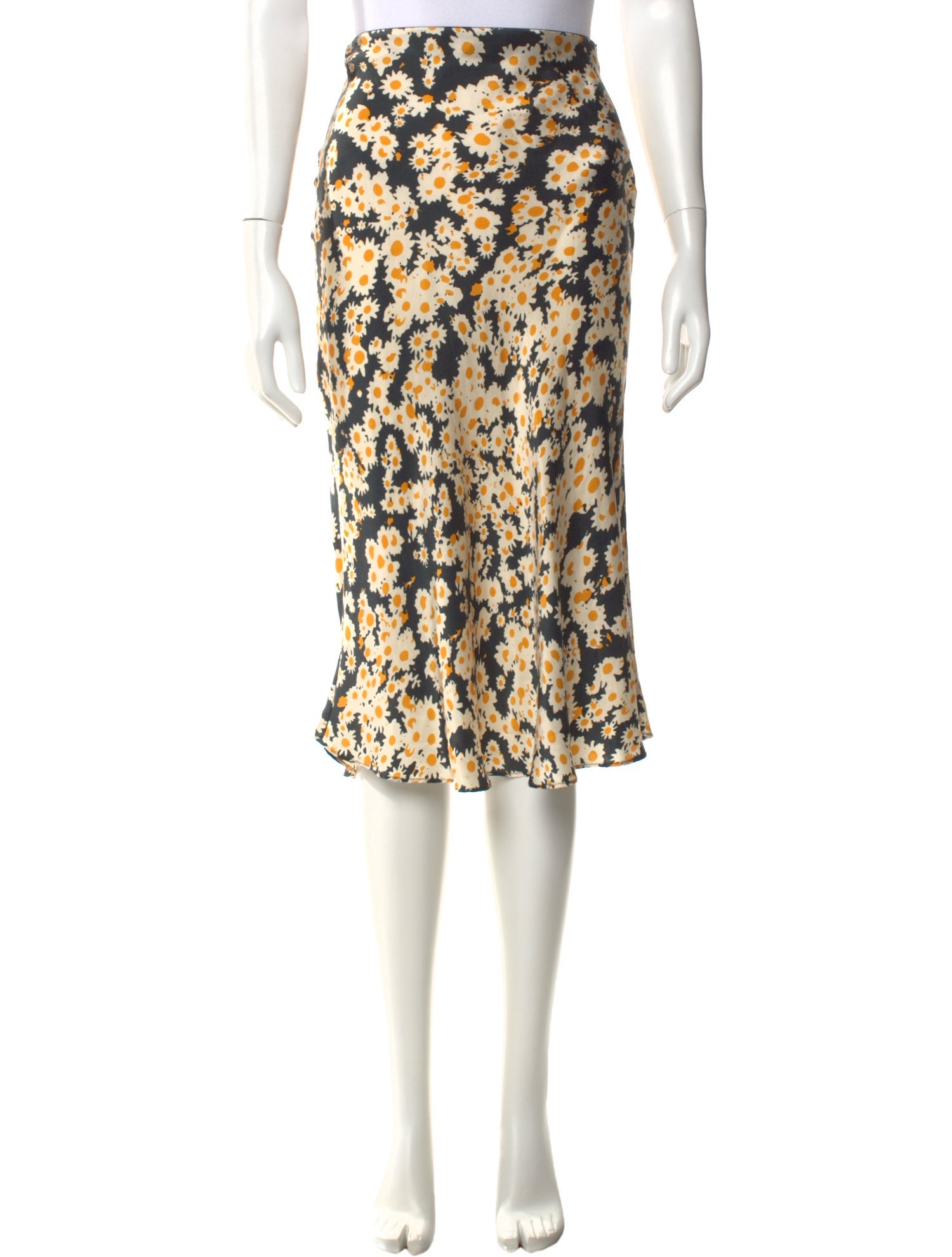 Réalisation Par Silk Midi Length Skirt