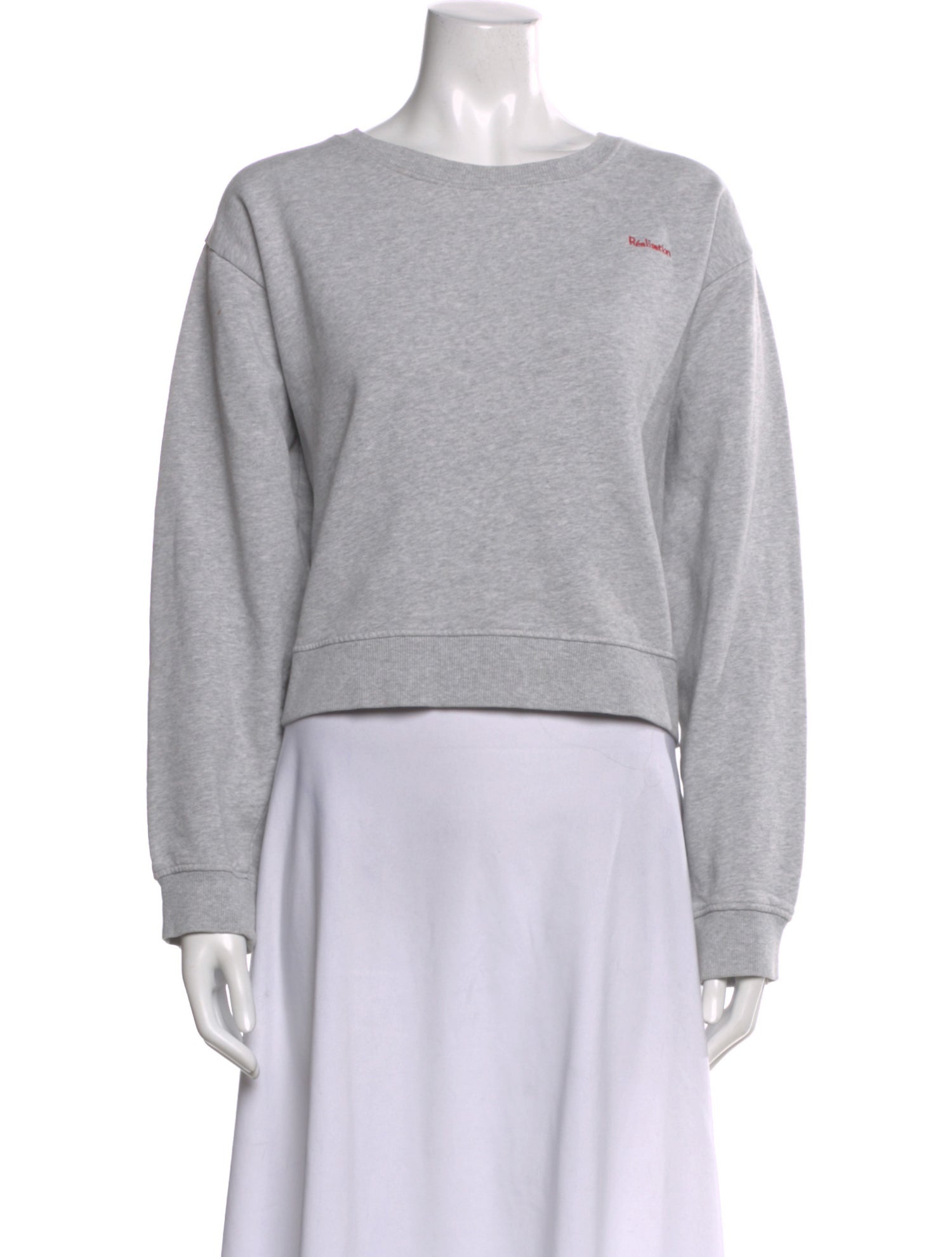 Réalisation Par Crew Neck Long Sleeve Sweatshirt