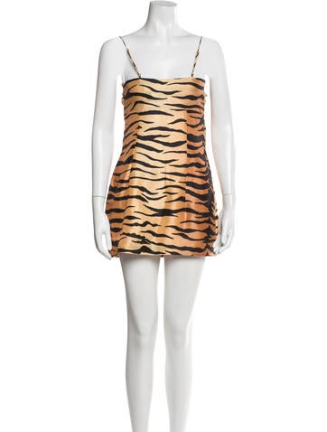 Pre-owned Réalisation Par Silk Mini Dress W/ Tags In Multi