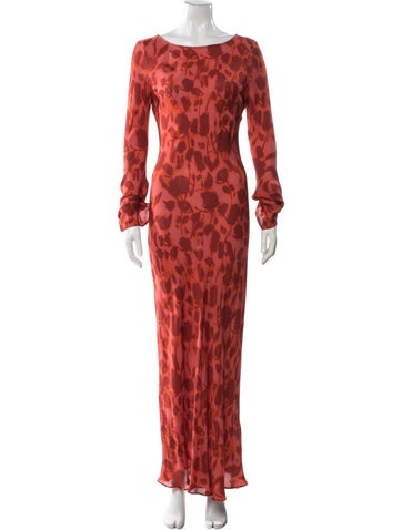 Pre-owned Réalisation Par Silk Long Dress W/ Tags In Red