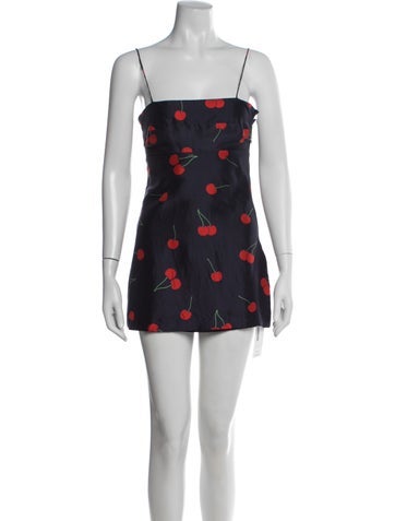 Pre-owned Réalisation Par Silk Mini Dress In Blue
