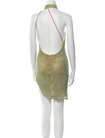 Retrofete x May Mashiah Halterneck Mini Dress