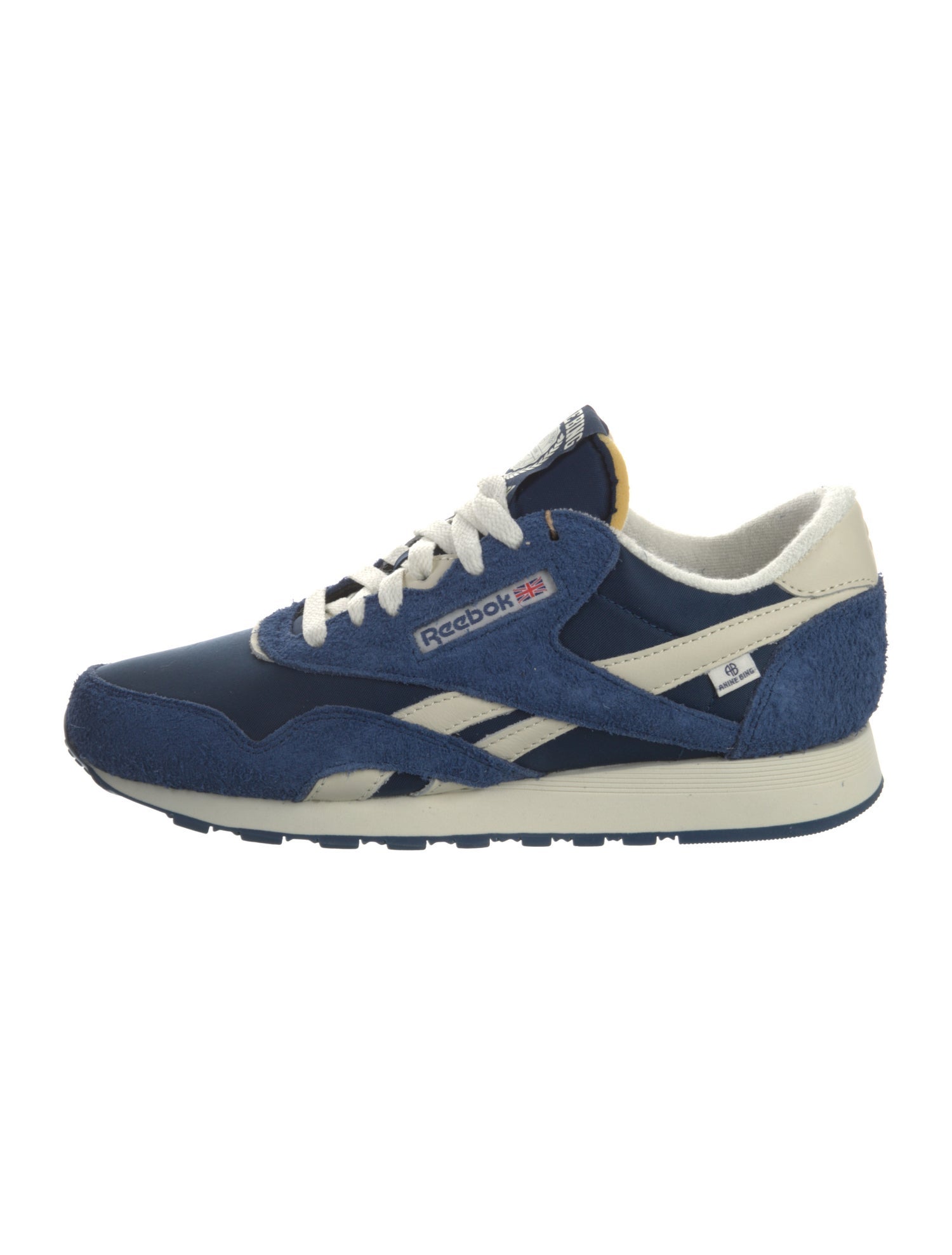 Reebok x Anine Bing Suede Colorblock Pattern Sneakers