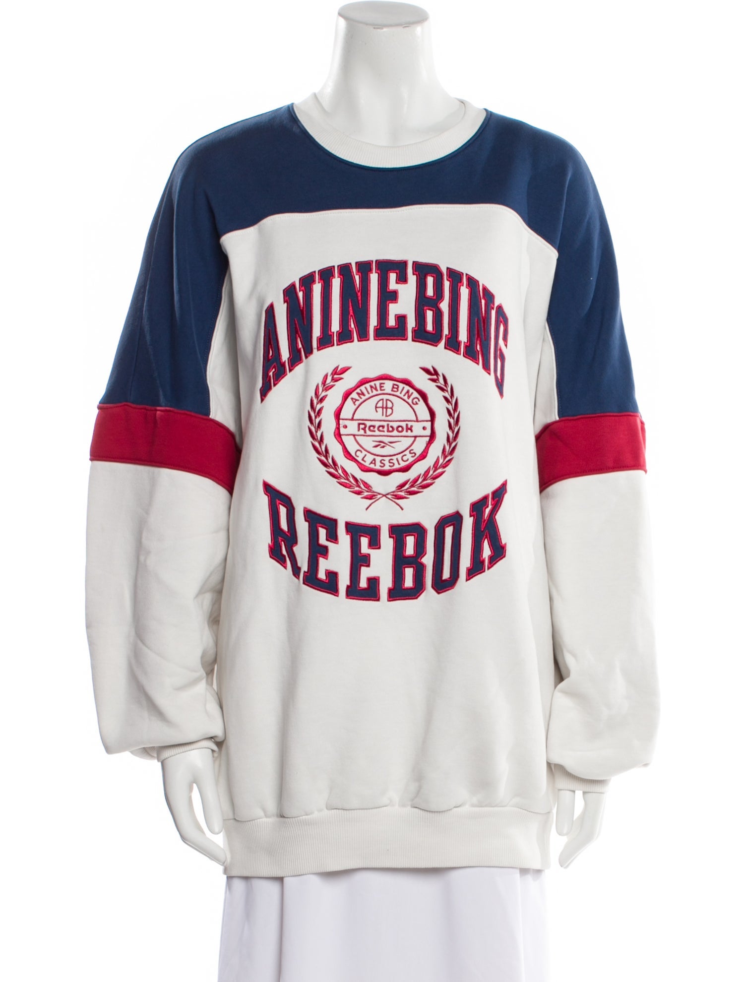Reebok x Anine Bing Graphic Print Crew Neck Sweatshirt