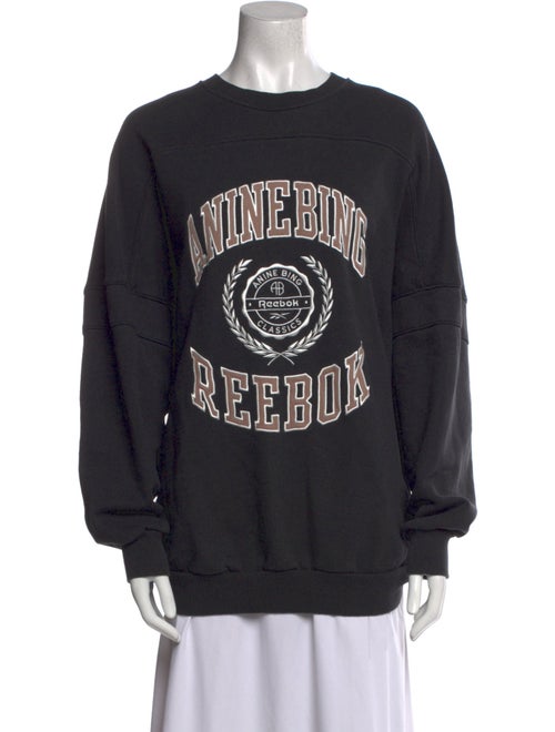Reebok x Anine Bing Graphic Print Crew Neck Sweatshirt