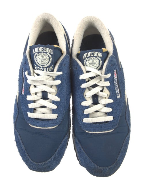 Reebok x Anine Bing Suede Leather Trim Embellishment Athletic Sneakers