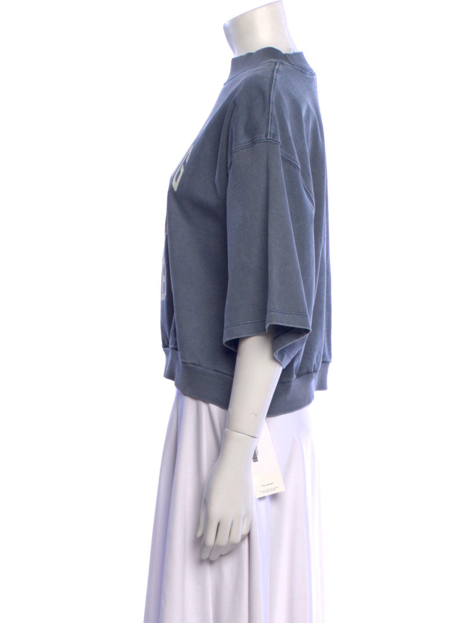 Reebok x Anine Bing Graphic Print Mock Neck Sweatshirt