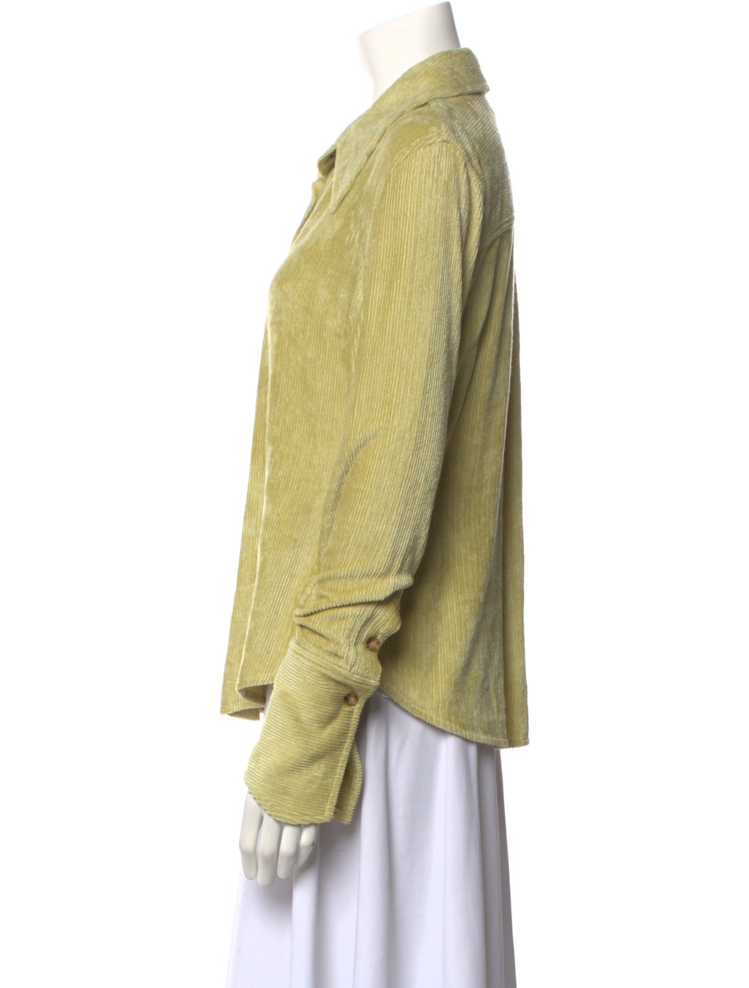 Recto Long Sleeve Button-Up Top