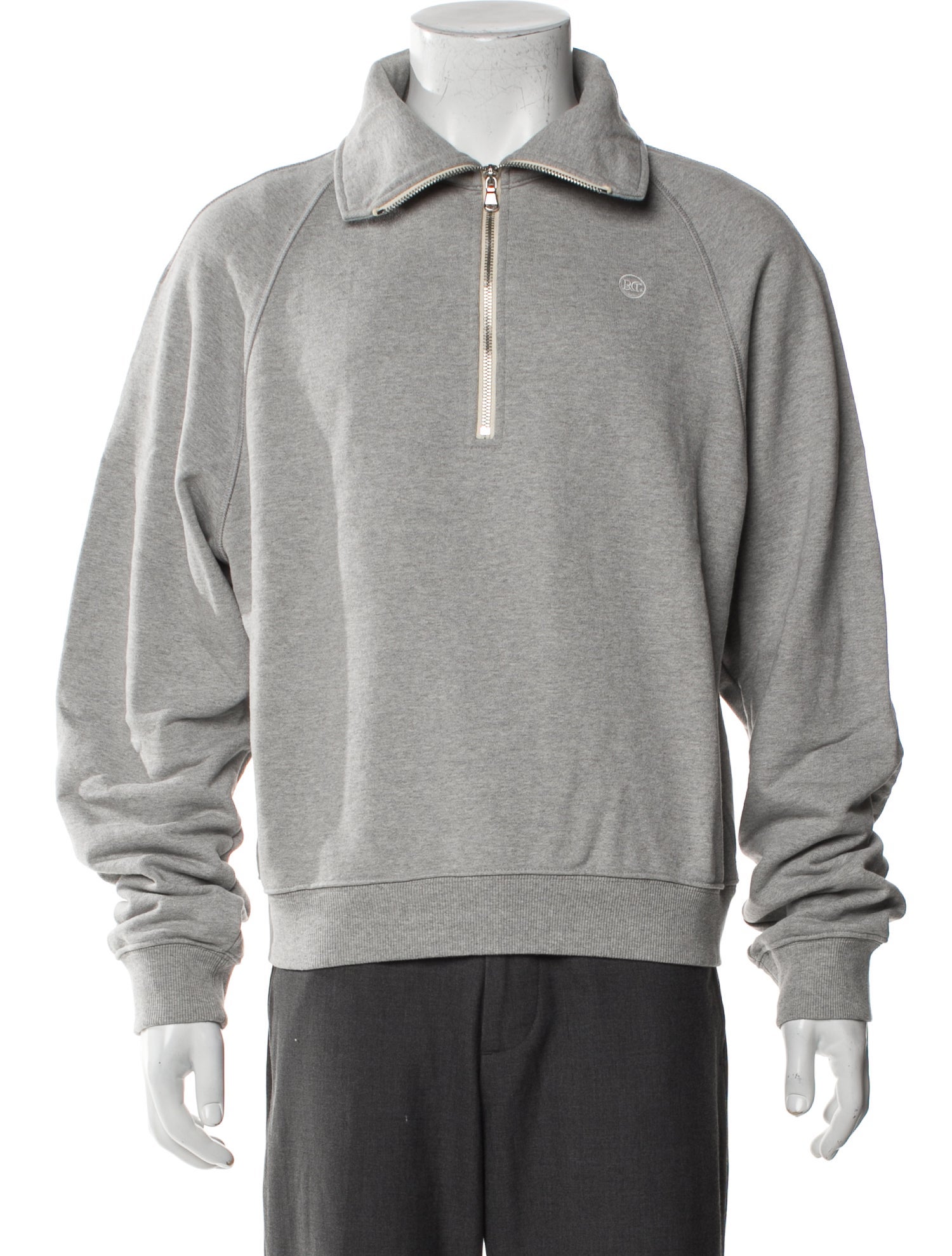 Recto Collar Long Sleeve Sweatshirt