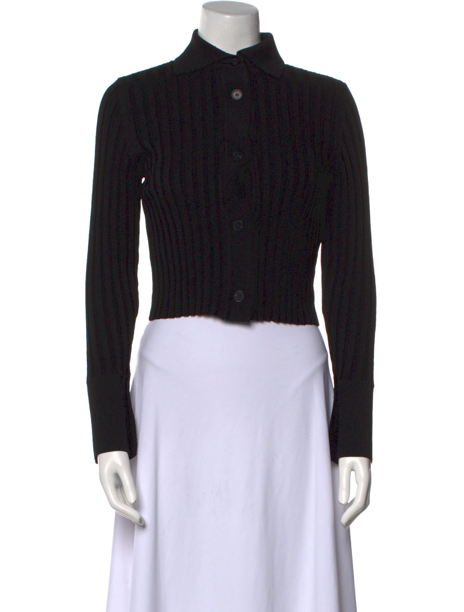 Recto Long Sleeve Crop Top