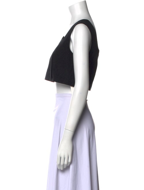 Recto Linen Square Neckline Crop Top