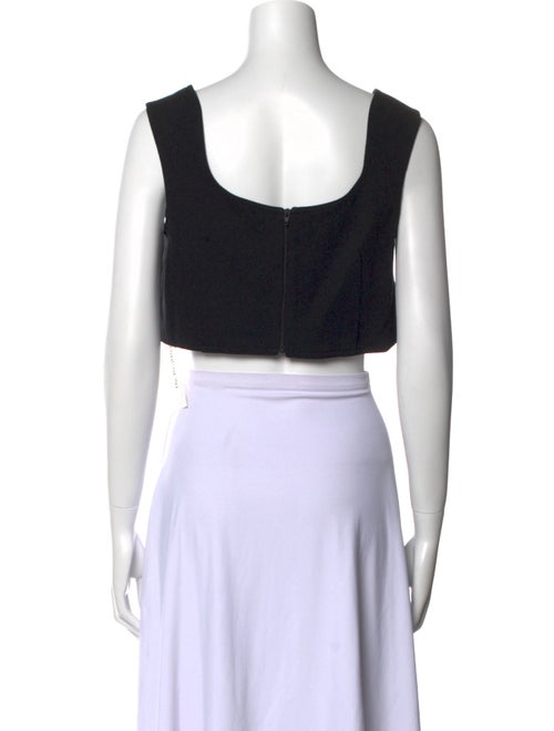 Recto Linen Square Neckline Crop Top
