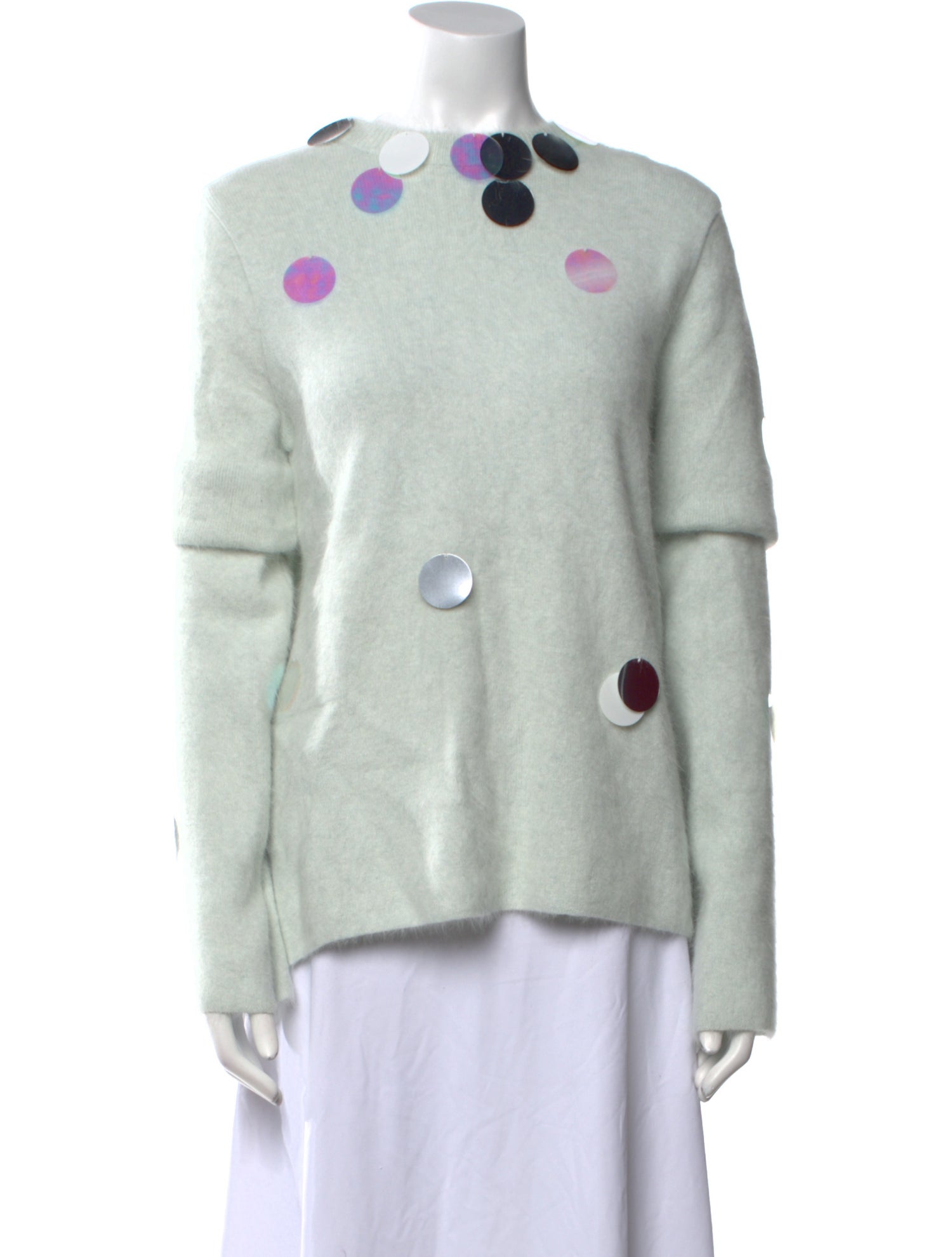 Recto Angora Printed Sweater