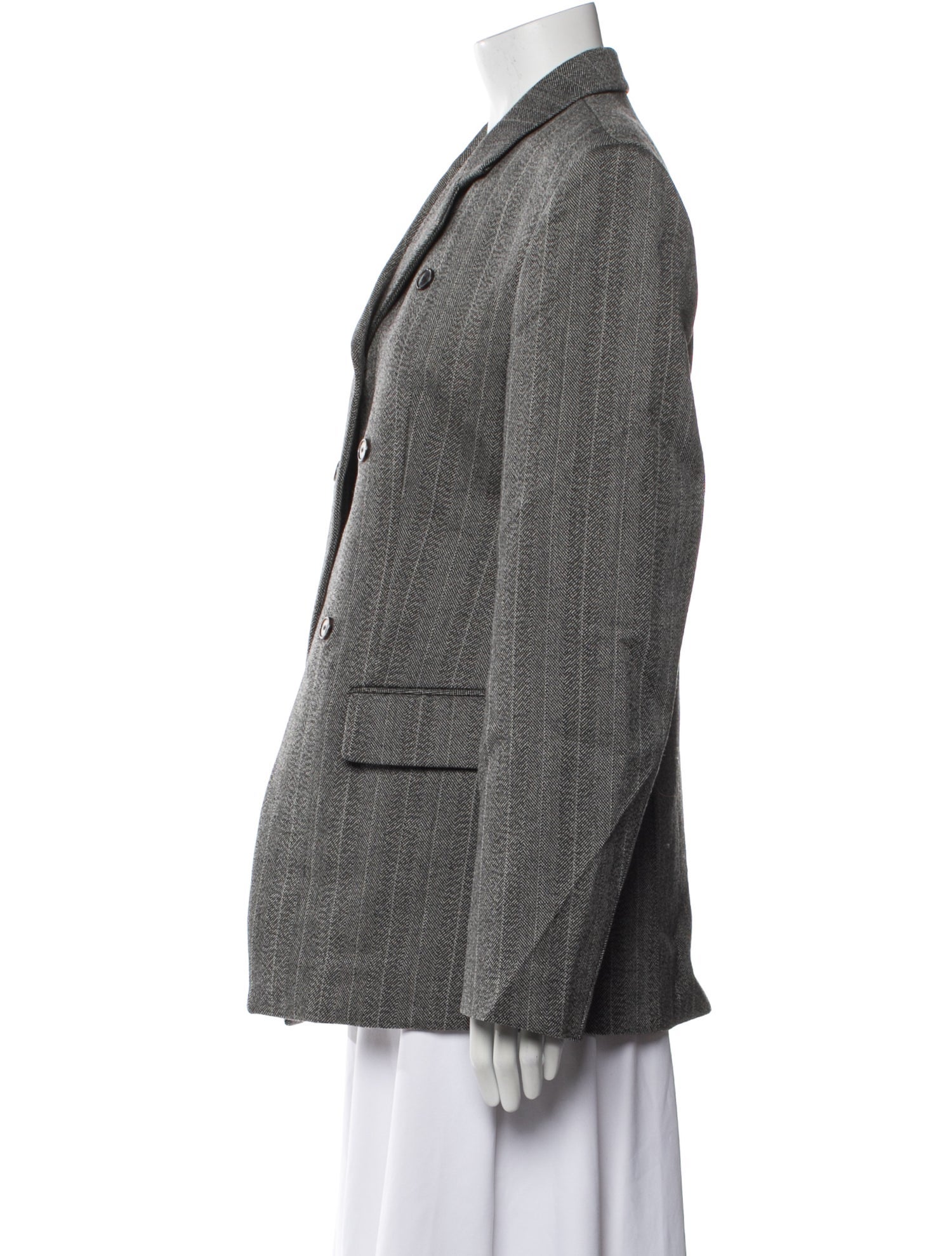 Recto Wool Striped Blazer