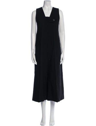 Recto Wool V-Neck Jumpsuit