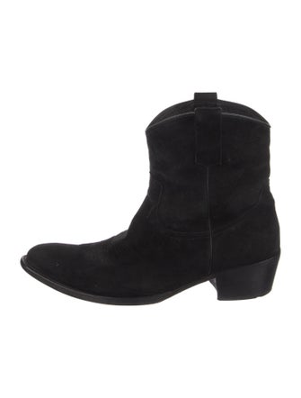 Recto Suede Western Boots