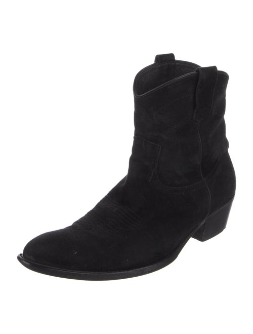 Recto Suede Western Boots