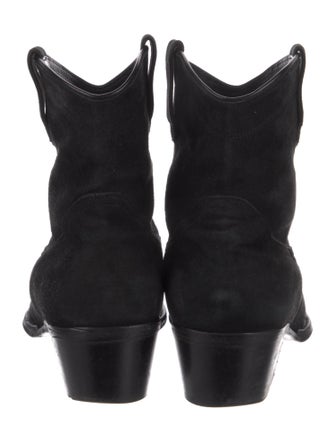 Recto Suede Western Boots