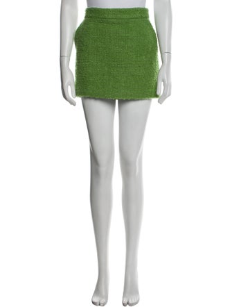 Recto Tweed Pattern Mini Skirt