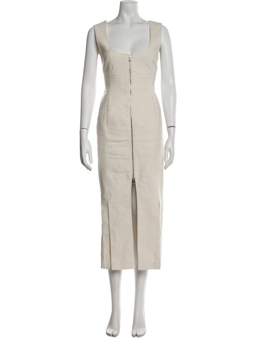 Recto Scoop Neck Long Dress