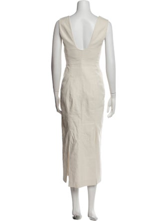 Recto Scoop Neck Long Dress