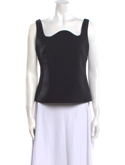 Recto Square Neckline Sleeveless Top