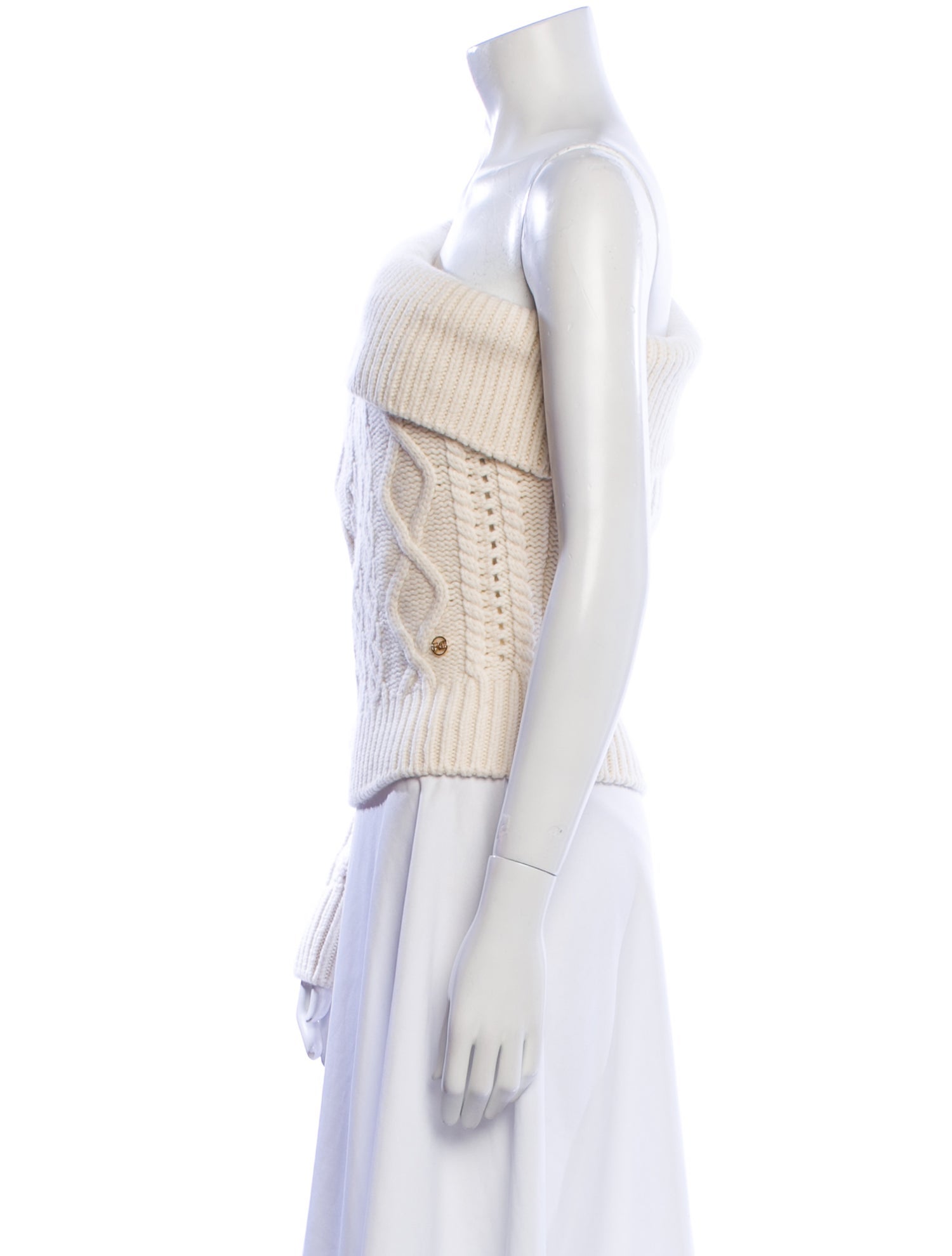 Recto Wool Off-The-Shoulder Sweater w/ Tags