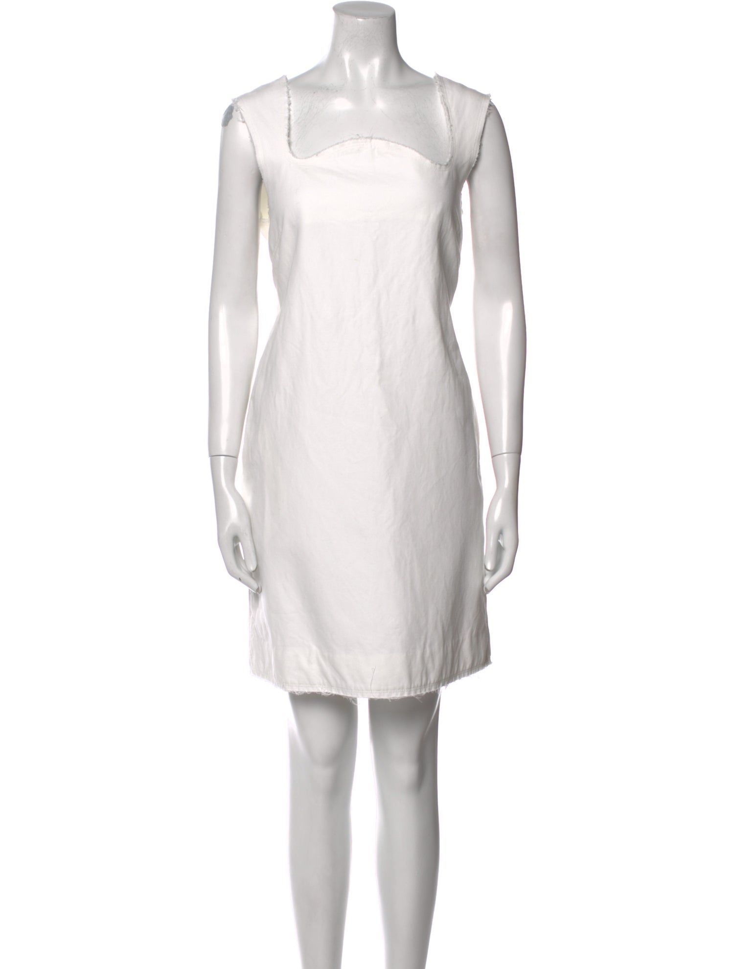 Recto Square Neckline Mini Dress