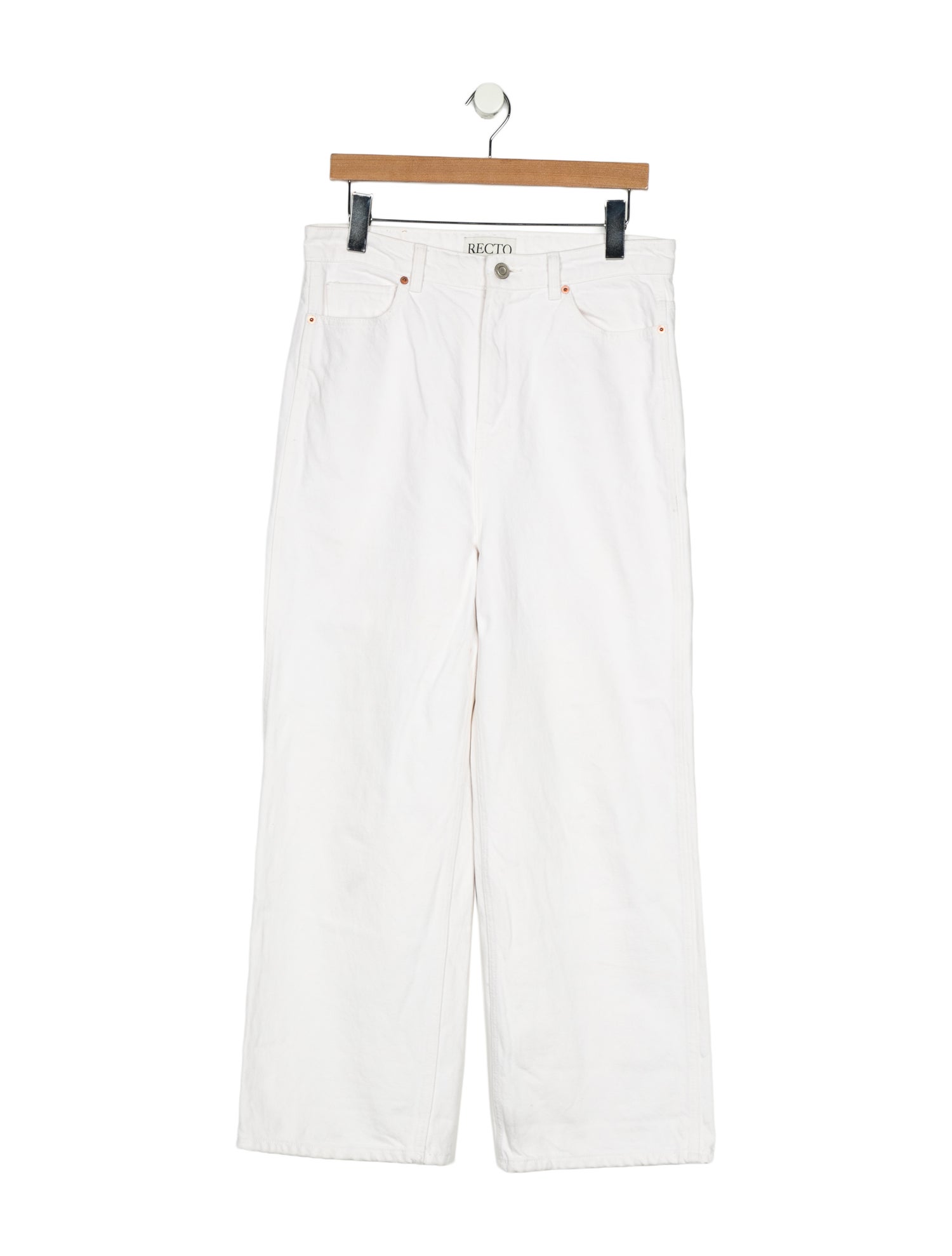 Recto High-Rise Wide Leg Jeans