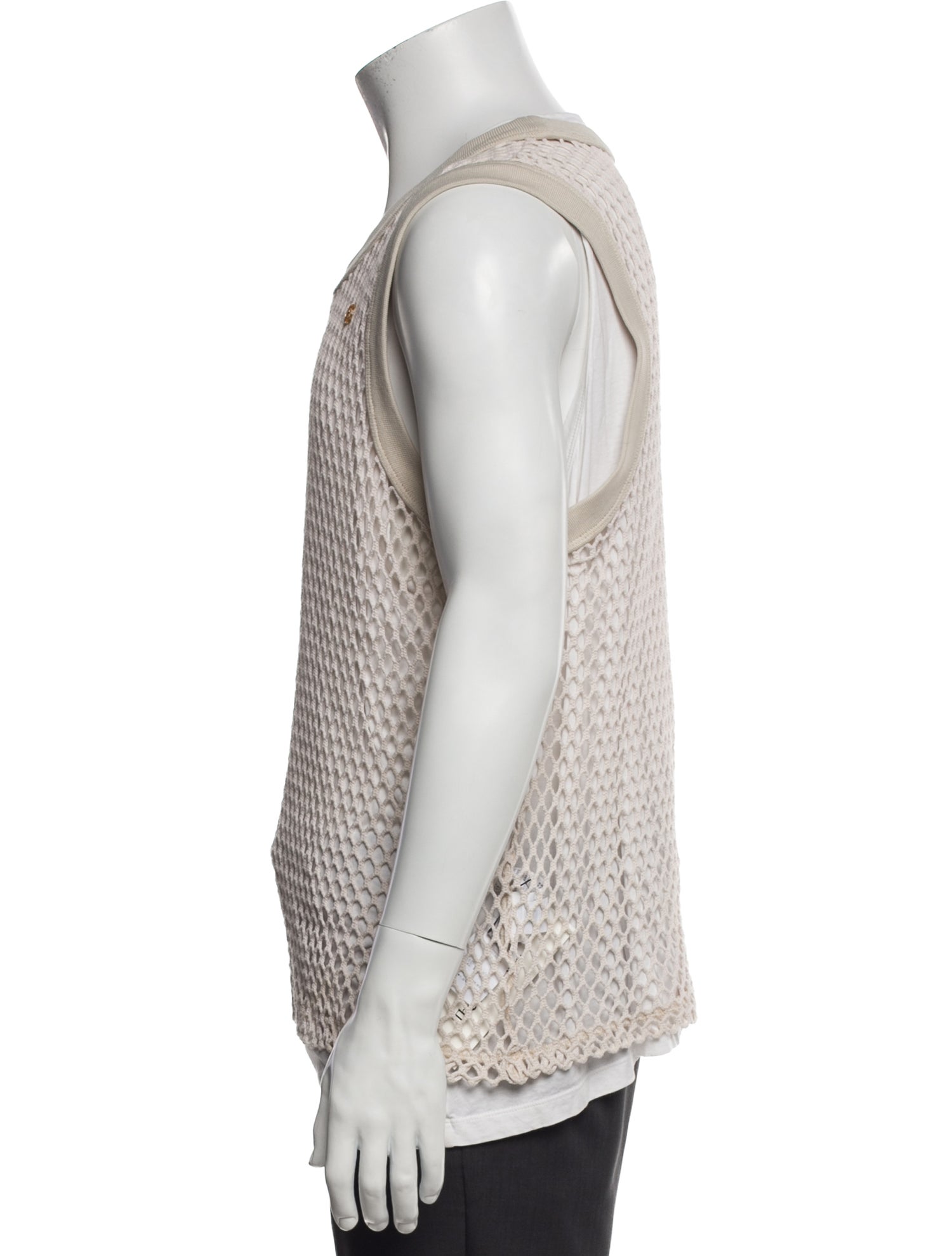 Recto Lace Pattern Sleeveless Shirt