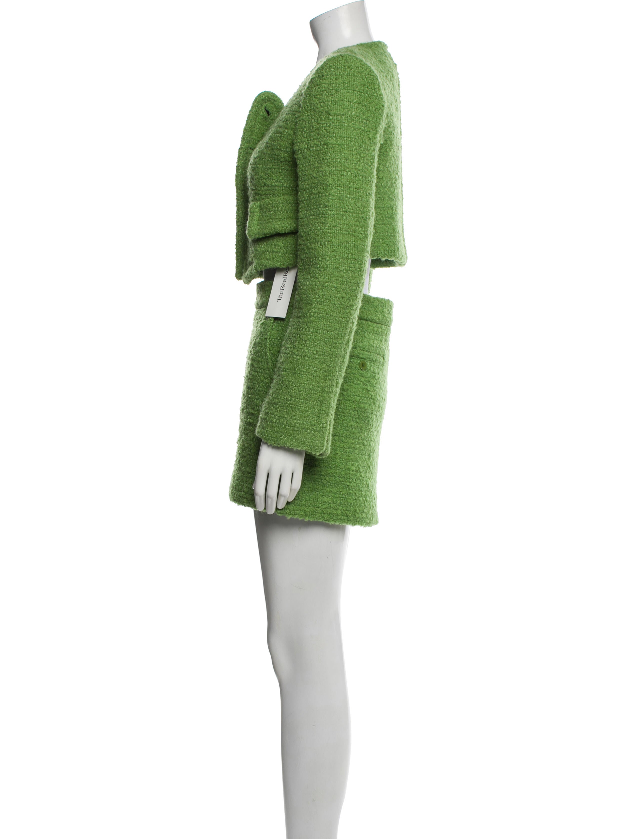 Recto Tweed Pattern Skirt Suit