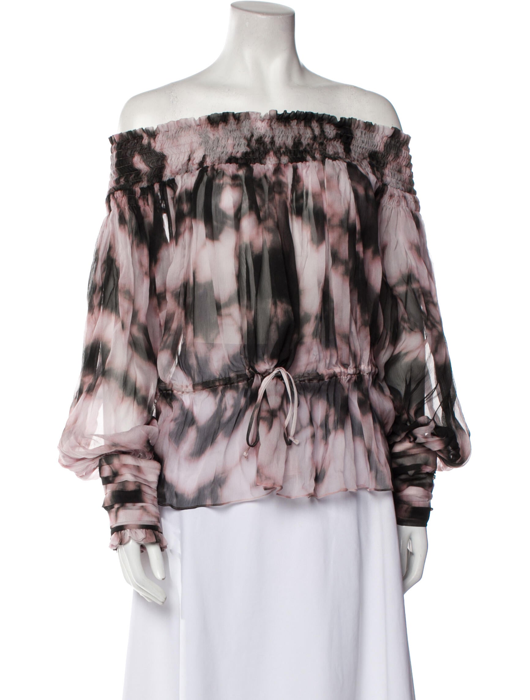 Redemption Silk Tie-Dye Print Blouse w/ Tags