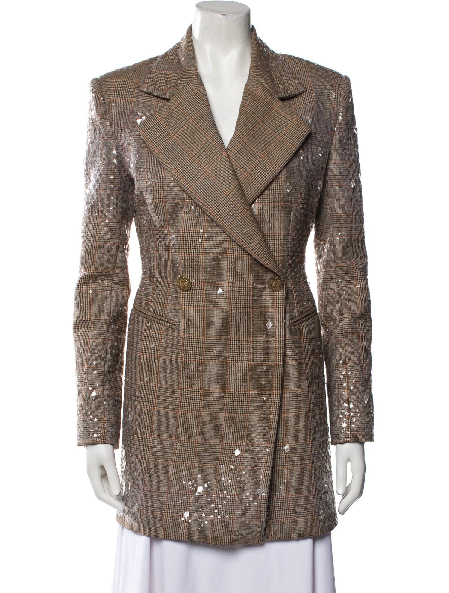 Redemption Plaid Print Blazer