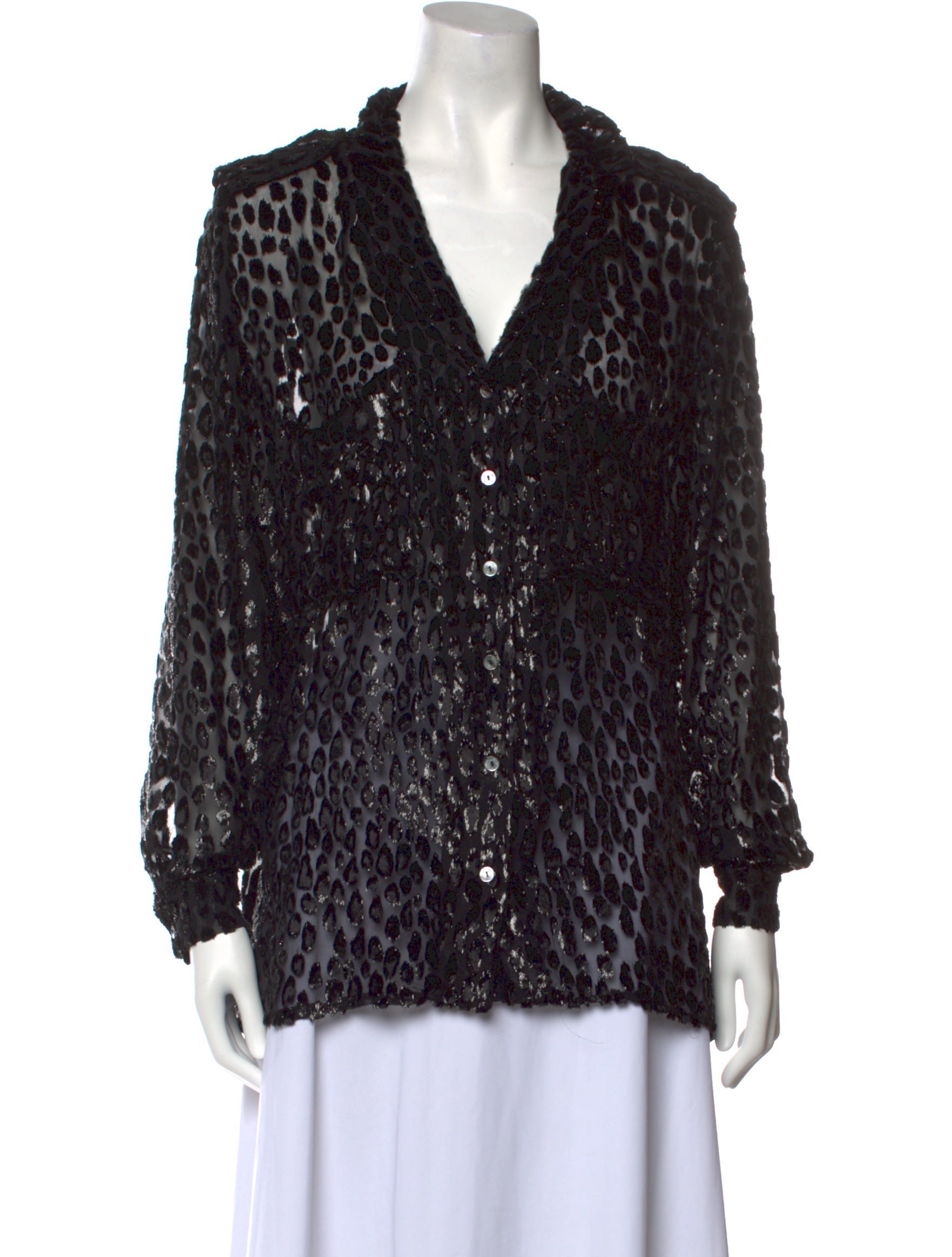 Redemption Animal Print V-Neck Blouse