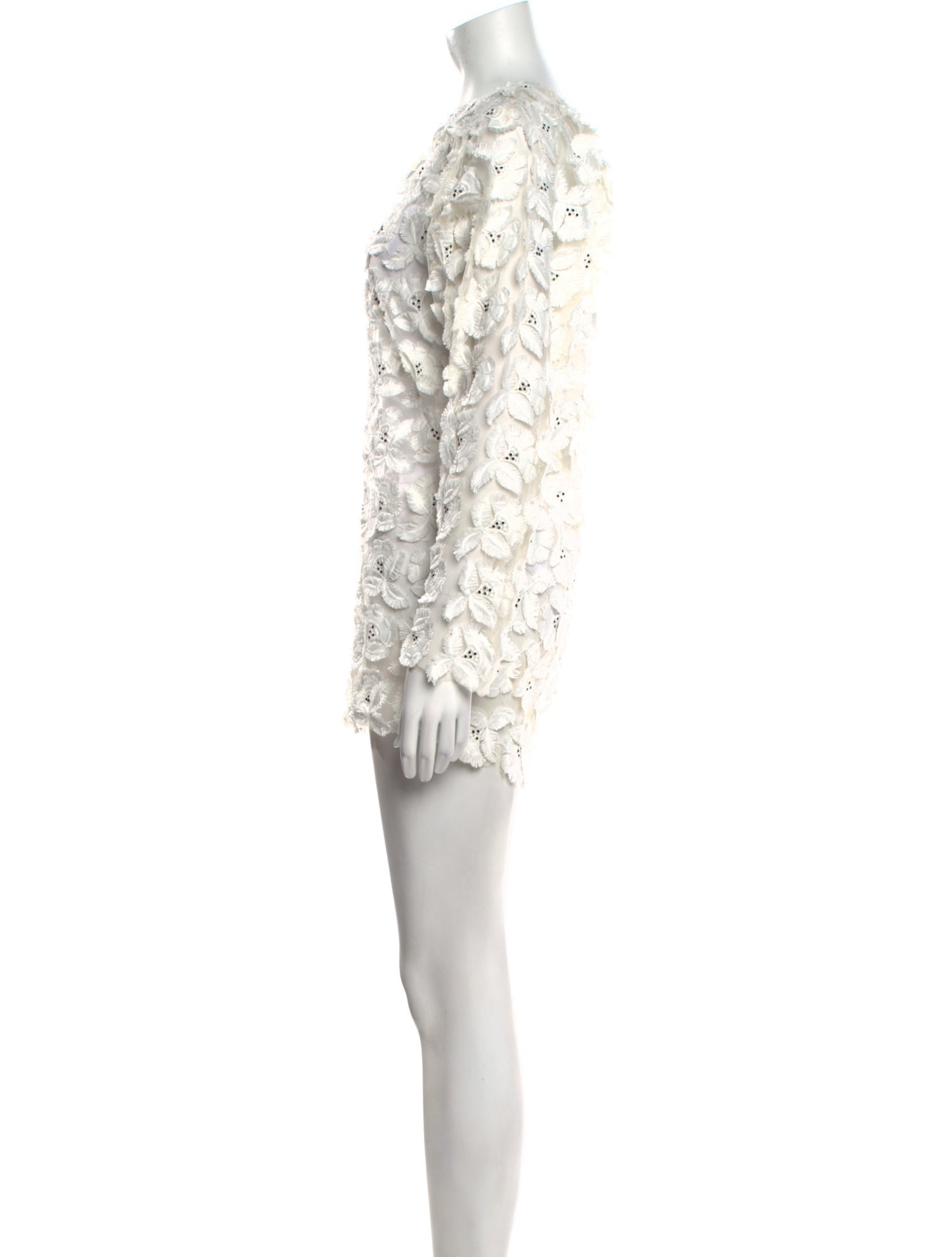 Redemption Lace Pattern Mini Dress