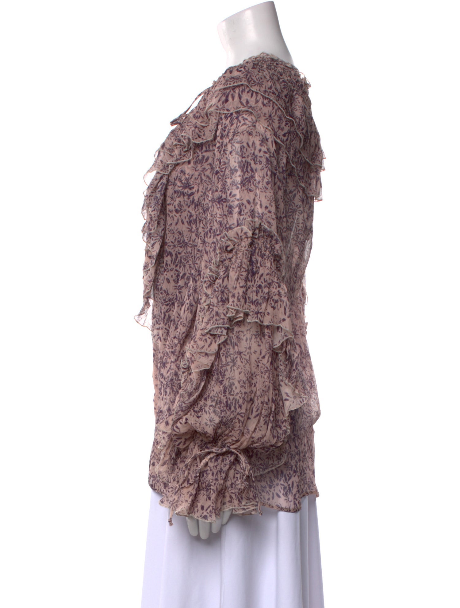 Redemption Silk Floral Print Blouse w/ Tags