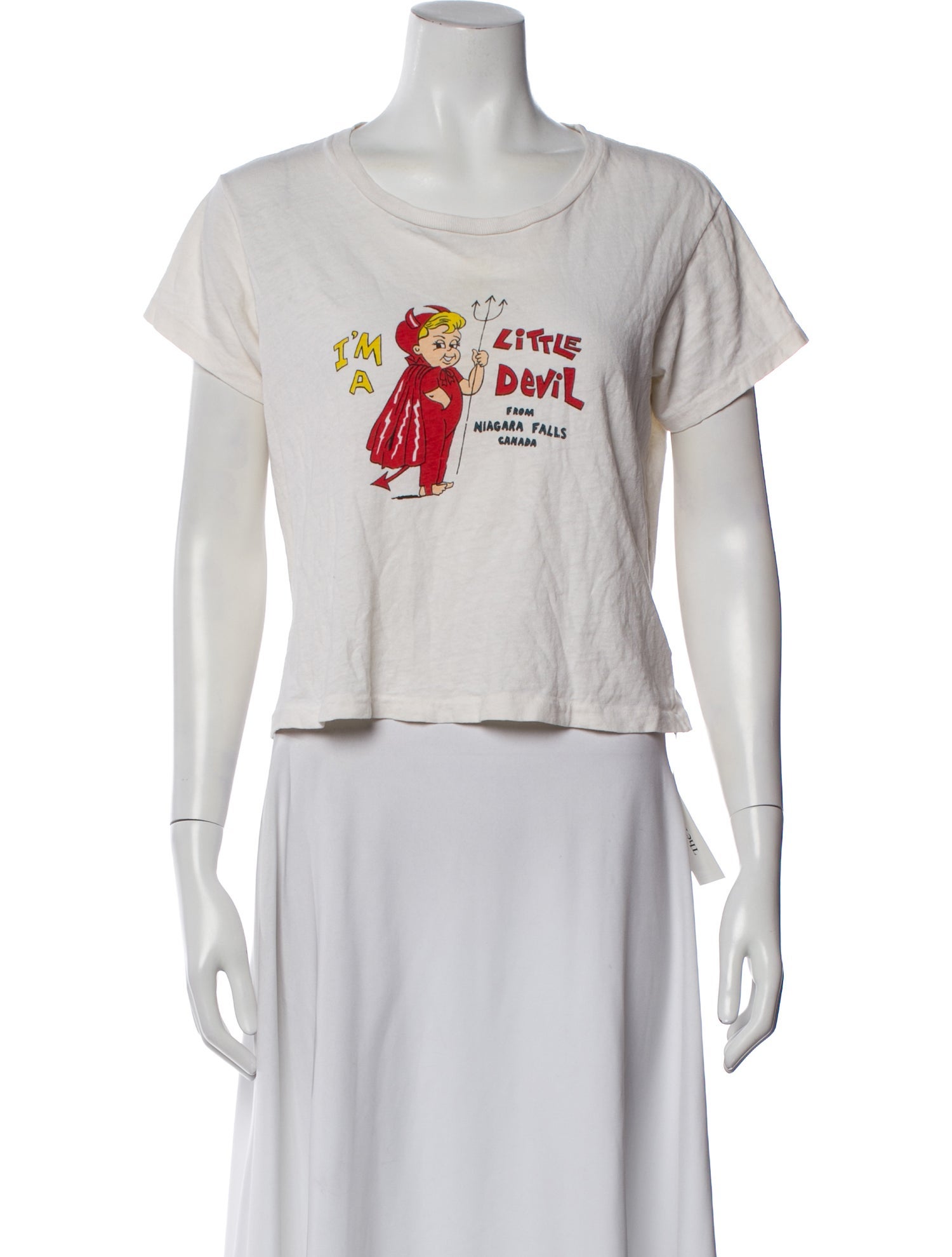 RE/DONE Graphic Print Crew Neck T-Shirt