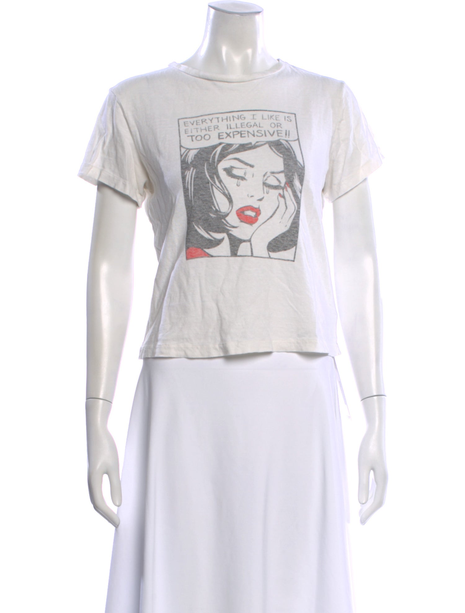 RE/DONE Graphic Print Crew Neck T-Shirt