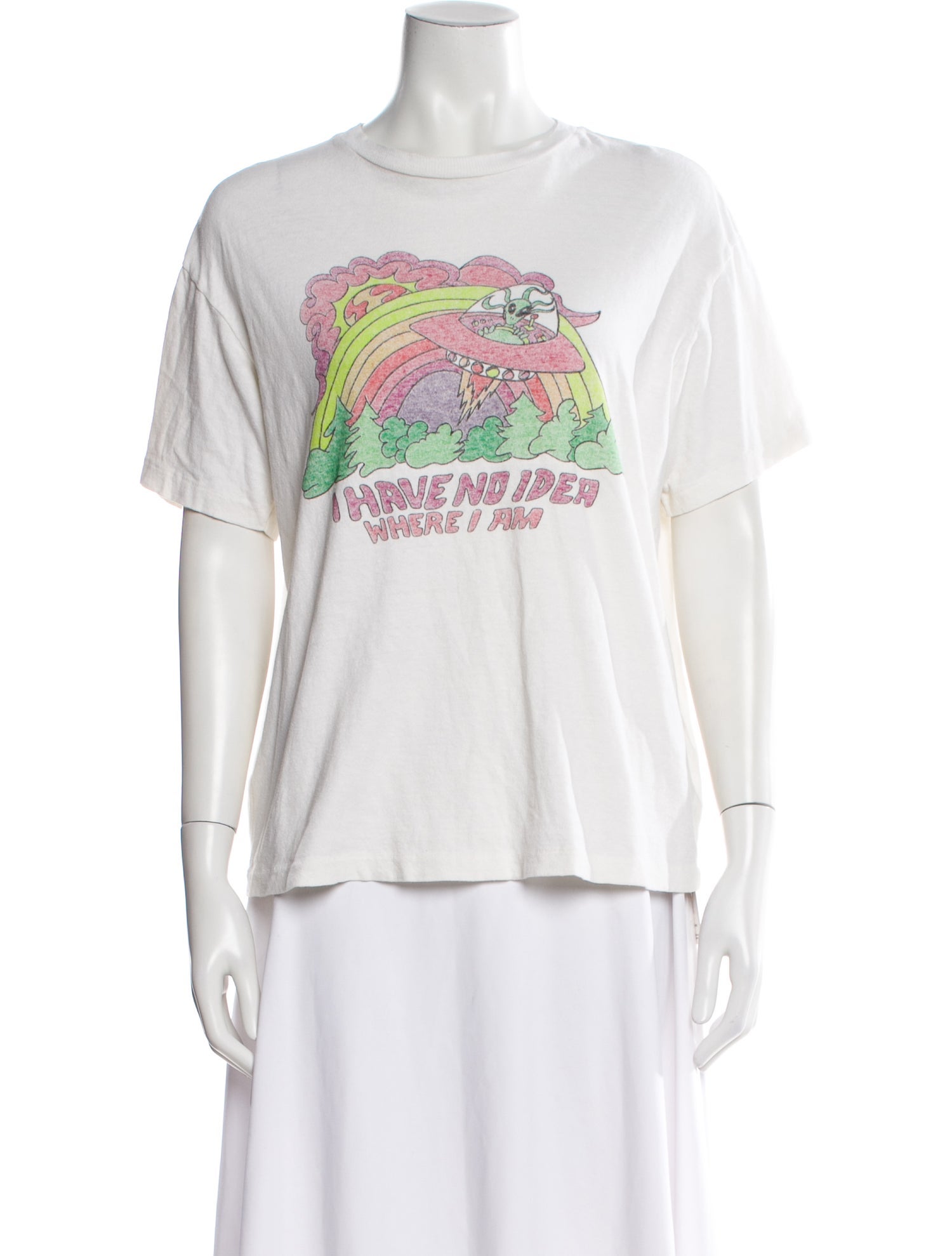 RE/DONE Graphic Print Crew Neck T-Shirt
